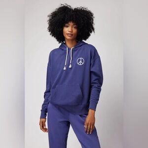 Spiritual Gangster Harmony Phoebe Oversized Hoodie in Indigo